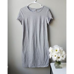 Grey t-shirt dress